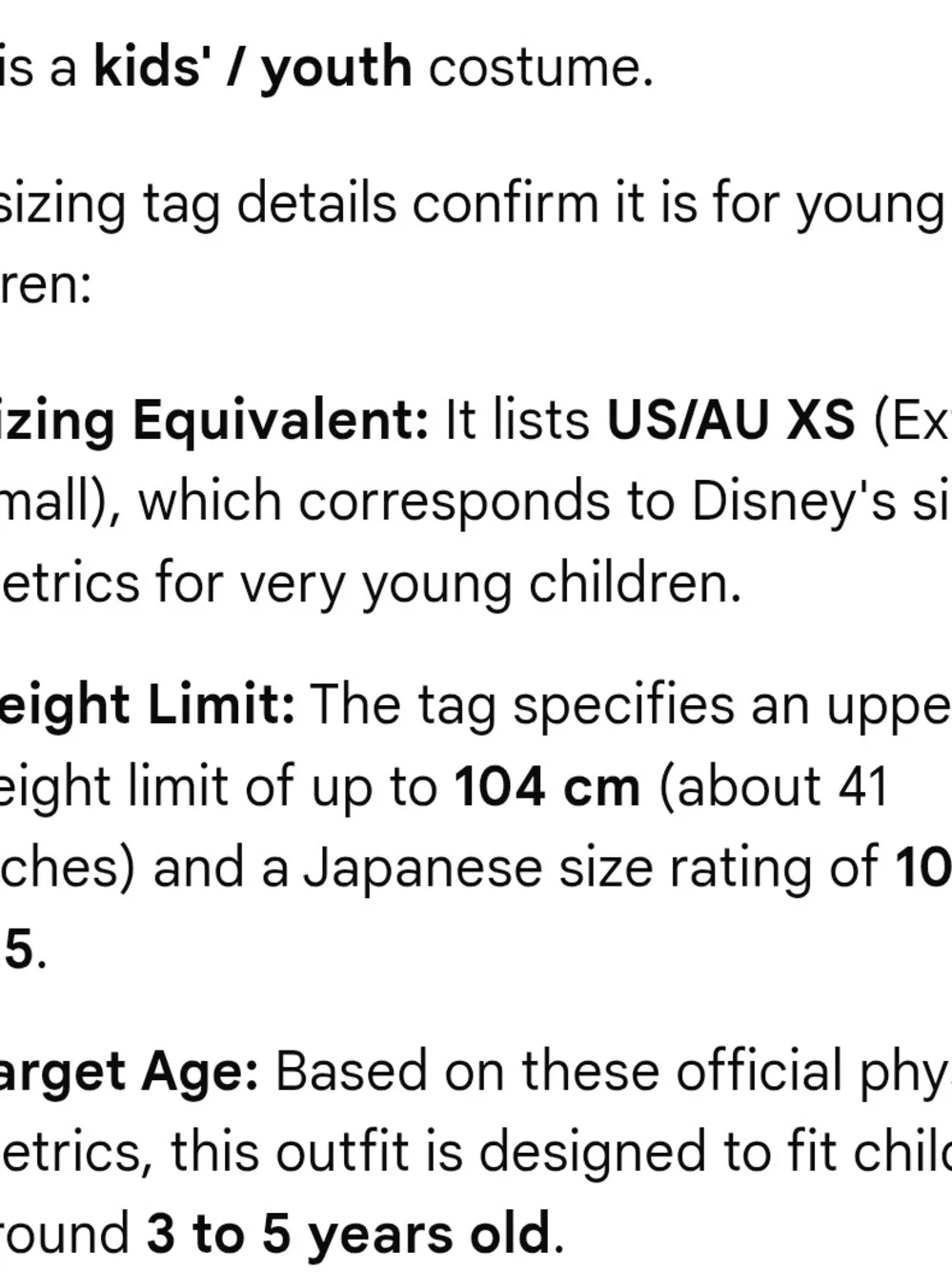 DISNEY CRUISE Pirate Outfit   Size Xs Youth